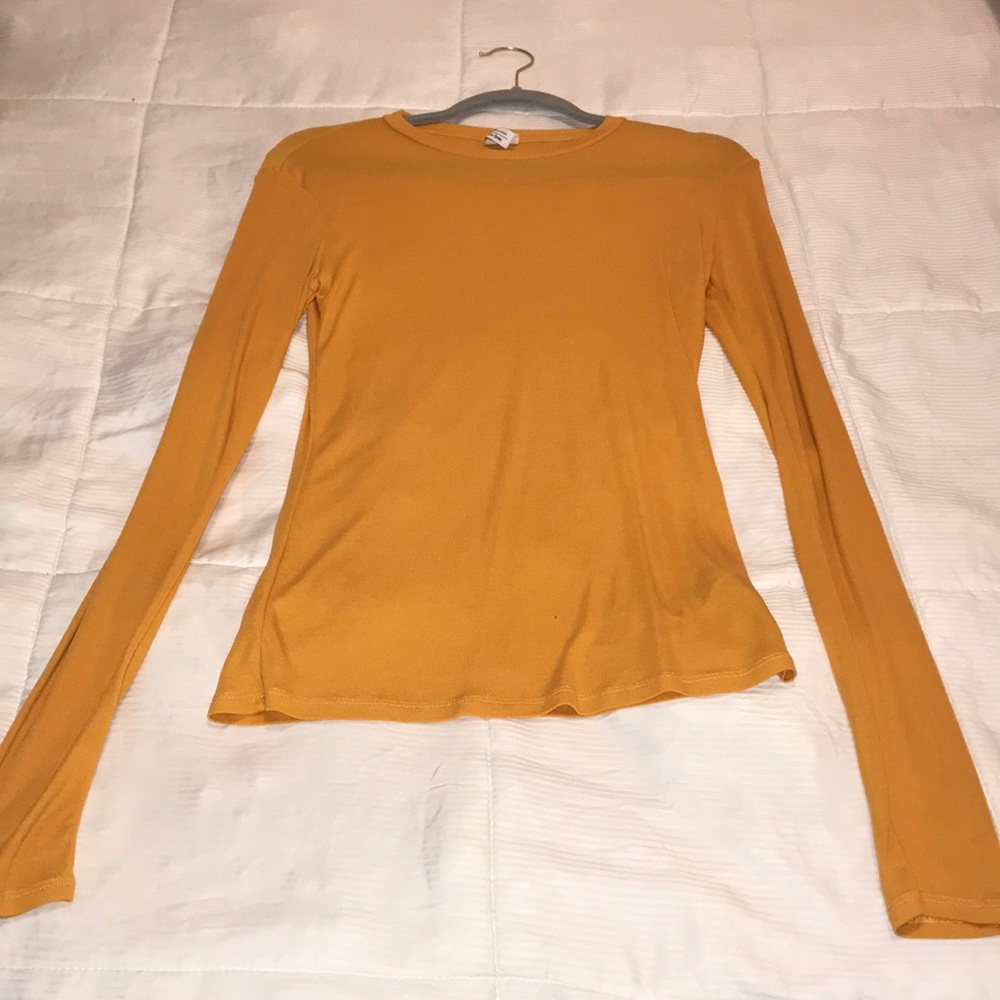 Yellow long sleeve top